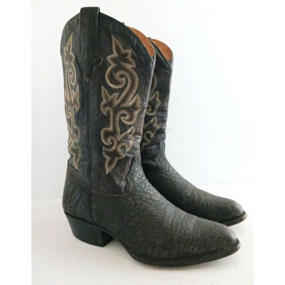 Rudel Bull Neck Dk Brown Leather Western Boot Handcrafted Mexico 10E Rugged main image 8
